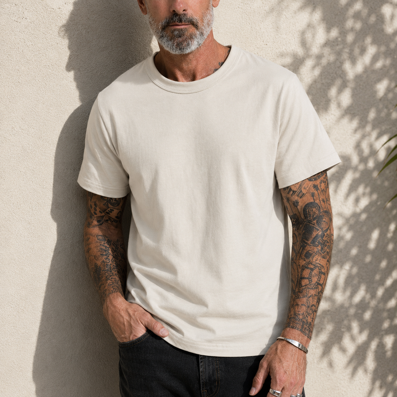 Heavy Cotton Heritage Tee - Heritage Sand