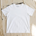 Premium Fitted Heritage Tee in Vintage White, flatlay